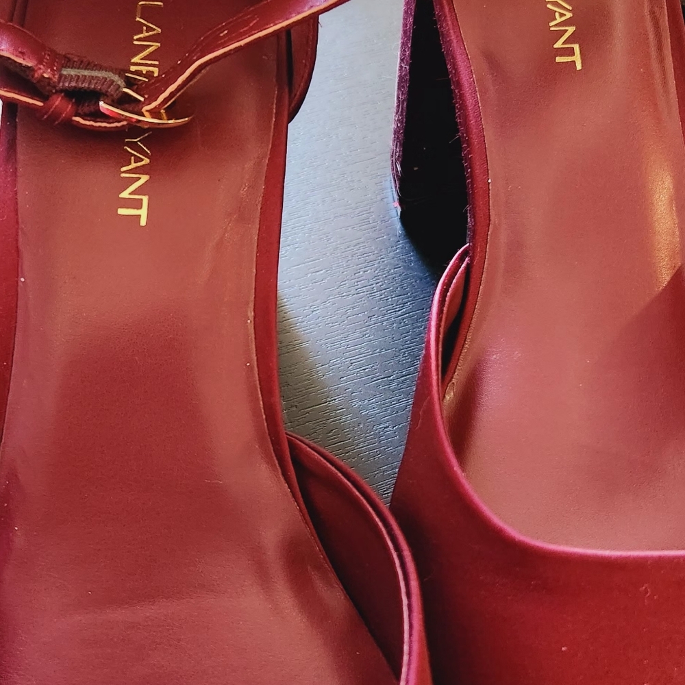 Lane Bryant Satin Platform Block Heels